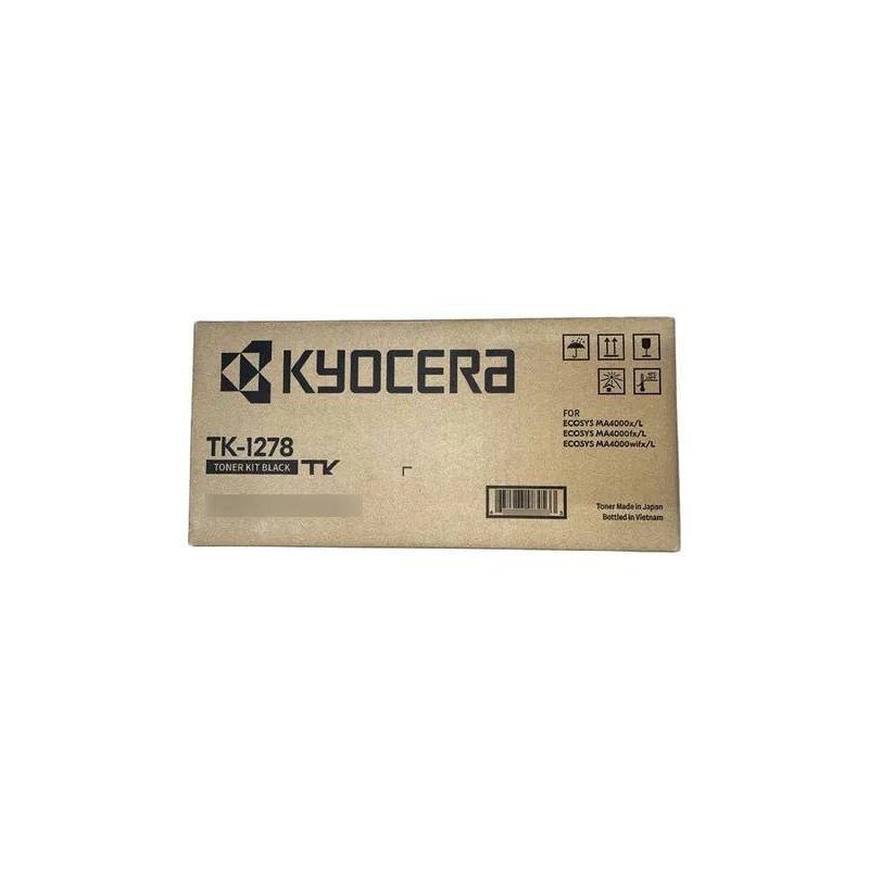 Tóner Negro Kyocera TK-1278K. Compatible: MA4000wifx/L y MA4000x/L